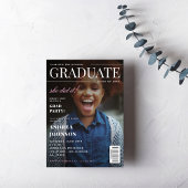 Invitation Couverture de magazine de fin d'études pour fille