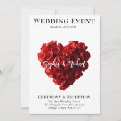 Invitation Couverture de Magazine de Mariage Tout en Un (Devant)