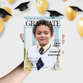 Invitation Couverture de magazine de remise de diplômes de ma