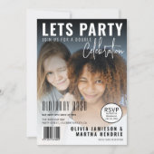 Invitation Couverture de magazine | Fête d'anniversaire conjo (Devant)