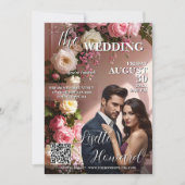 Invitation Couverture de Magazine Glamour Mariage (Devant)