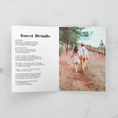 Invitation Couverture de Magazine Mariage Code QR (Intérieur)