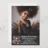 Invitation Couverture de magazine Mode Ours en peluche Annive (Dos)