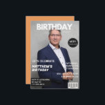 Invitation Couverture de magazine moderne pour son 68e annive<br><div class="desc">Invitation pour couverture de magazine moderne pour son 68e anniversaire</div>