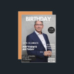 Invitation Couverture de magazine moderne pour son 71e annive<br><div class="desc">Invitation Couverture de magazine moderne pour son 71e anniversaire</div>