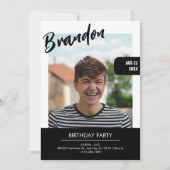 INVITATION COUVERTURE DE MAGAZINE POUR ADOLESCENT MODERNE (Devant)