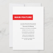 Invitation Couverture de magazine pour Bat Mitzvah (Dos)