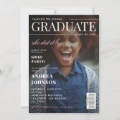 Invitation Couverture de magazine pour la remise de diplômes (Devant)