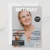 Invitation Couverture de magazine Stylish pour sa photo 52e a (Devant)