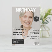 Invitation Couverture de magazine Stylish pour sa photo 71e a (Debout devant)