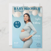 Invitation Couverture du magazine baby shower (Devant)