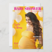 Invitation Couverture du magazine baby shower (Devant)