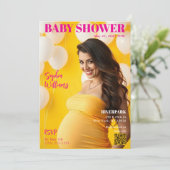 Invitation Couverture du magazine baby shower (Debout devant)