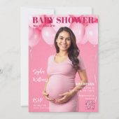 Invitation Couverture du magazine baby shower (Devant)