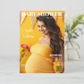 Invitation Couverture du magazine baby shower (Debout devant)