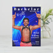 Invitation Couverture du magazine Bachelor Night (Debout devant)