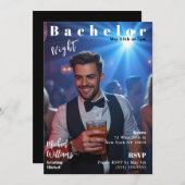 Invitation Couverture du magazine Bachelor Night (Devant / Derrière)