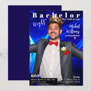 Invitation Couverture du magazine Bachelor Night