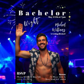 Invitation Couverture du magazine Bachelor Night