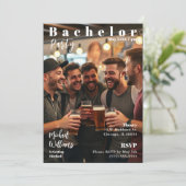 Invitation Couverture du magazine Bachelor Party (Debout devant)