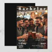 Invitation Couverture du magazine Bachelor Party (Devant / Derrière)