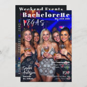 Invitation Couverture du magazine Bachelorette Weekend (Devant / Derrière)