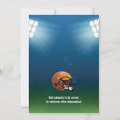 Invitation Couverture du magazine Célébrité Footballeur fête  (Dos)