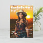 Invitation Couverture du magazine Country Bachelorette (Debout devant)