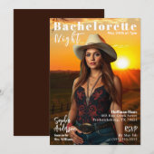 Invitation Couverture du magazine Country Bachelorette (Devant / Derrière)