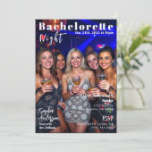 Invitation Couverture du magazine de nuit Bachelorette (Debout devant)