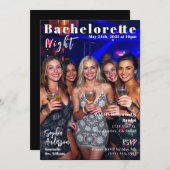 Invitation Couverture du magazine de nuit Bachelorette (Devant / Derrière)