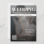 Invitation Couverture du magazine Dîner de répétition de phot (Devant)