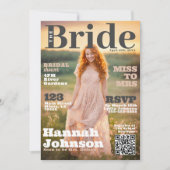 Invitation Couverture du magazine Fête des mariées (Devant)