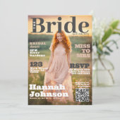 Invitation Couverture du magazine Fête des mariées (Debout devant)