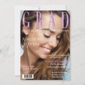 Invitation Couverture du magazine Graduate Photo Graduate Par (Devant)