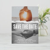 Invitation Couverture du magazine, mariage de l'affiche du fi (Debout devant)