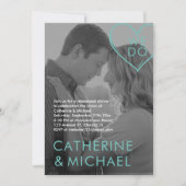 Invitation Couverture du magazine - photo foncée - minimalist (Devant)