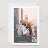 Invitation Couverture du magazine photo moderne QR Code (Dos)
