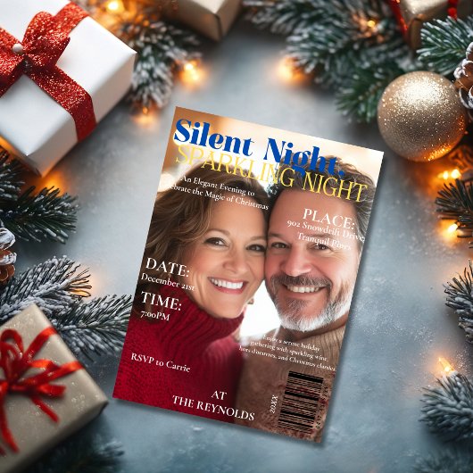 Invitation Couverture du magazine Silent Night, Sparkling Nig