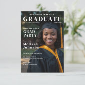 Invitation Couverture du magazine simple Graduate Inspiré Gra (Debout devant)