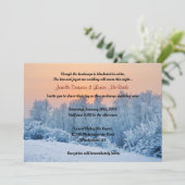 Invitation Couverture du Mariage White Winter Wonderland (Debout devant)