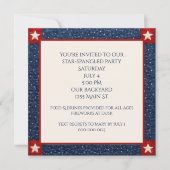 Invitation Couverture étoilée du 14 juillet (Devant)