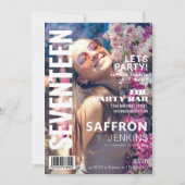 Invitation Couverture Magazine amusant | Anniversaire (Devant)