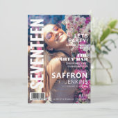 Invitation Couverture Magazine amusant | Anniversaire (Debout devant)