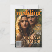 Invitation Couverture Magazine Enregistrer la photo Date (Devant)