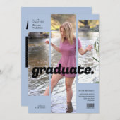 Invitation Couverture Magazine simple et moderne (Devant / Derrière)