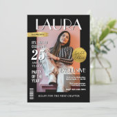 Invitation Couverture, Portrait de la Revue Personnalisée d'A (Debout devant)