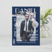 Invitation Couverture, Portrait de la Revue Personnalisée d'A (Debout devant)