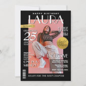 Invitation Couverture, Portrait de la Revue Personnalisée d'A (Devant)