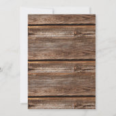 Invitation Cow-boy Cowgirl Câlin Guirlande Lumineuse Réceptio (Dos)